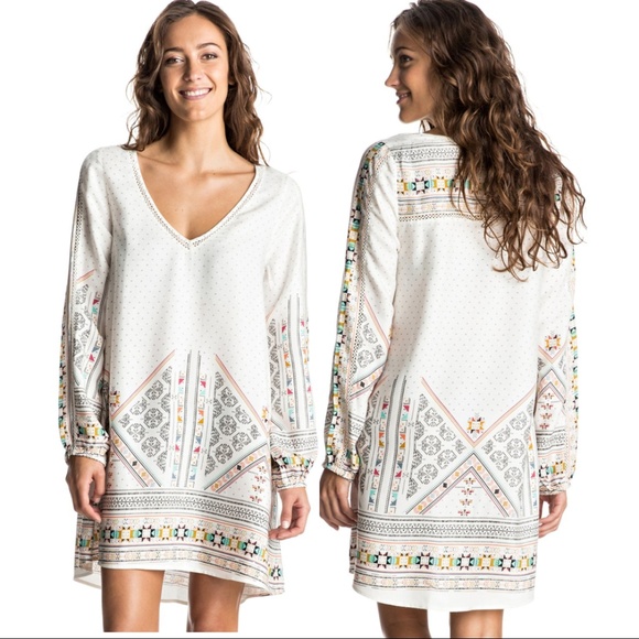 Roxy Other - Roxy April Morning Long Sleeve Printed Cover Up S